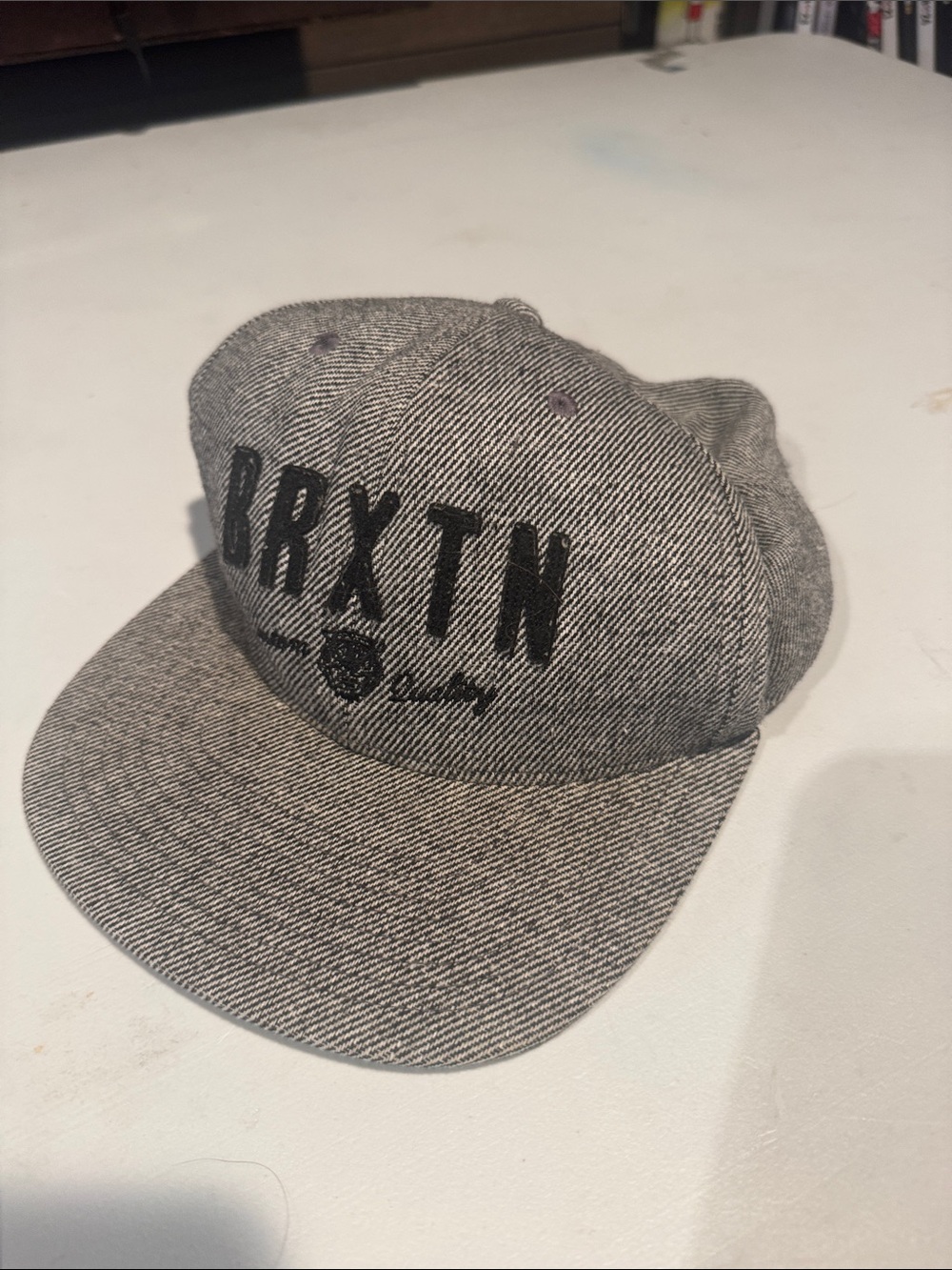 Brixton Gray Tweed BRXTN Snapback Hat